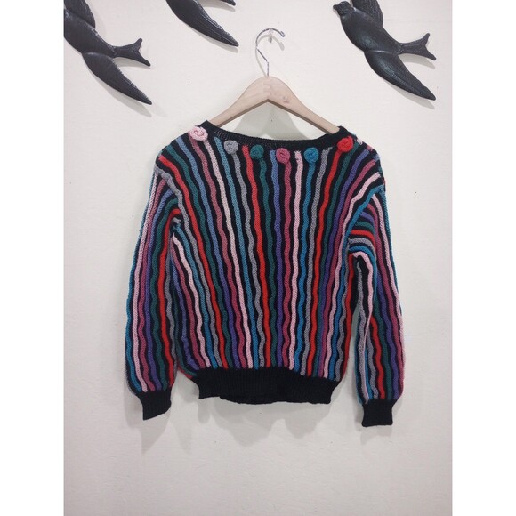 Vintage 70's Helga Howie San Francisco Wool Sweater - M - Picture 6 of 8